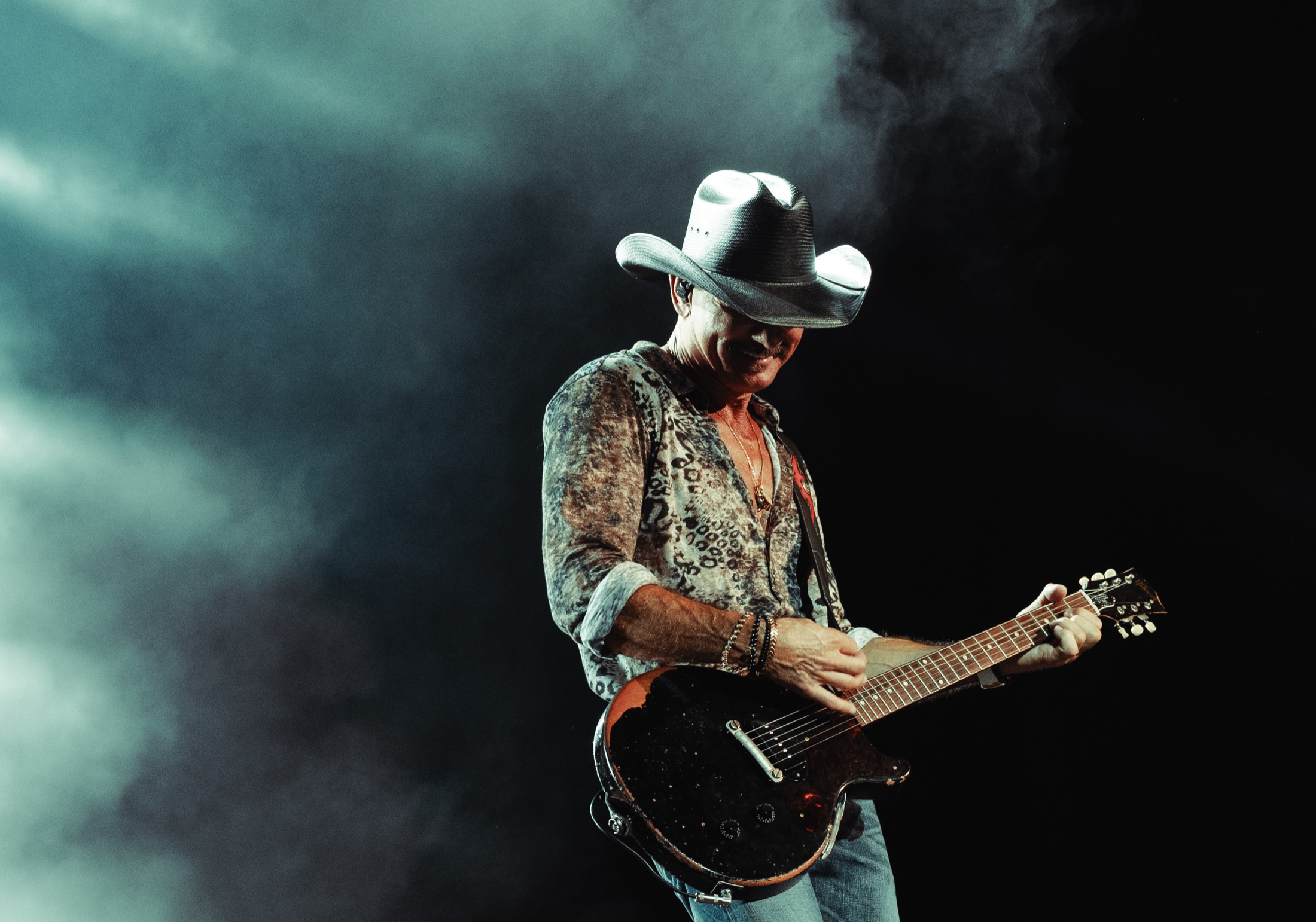 Tim McGraw on stage with guitar, Bethel NY, 2026 tour